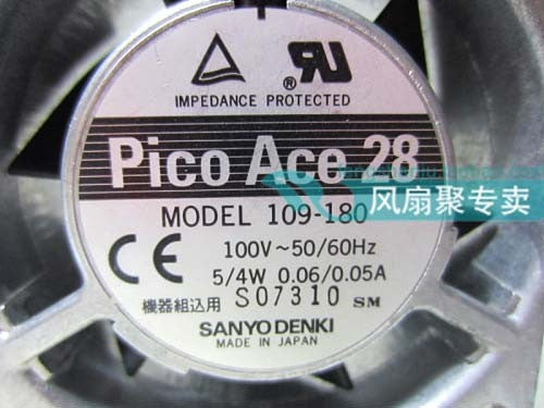 Sanyo 109-180 100V 5/4W 2wires Cooling Fan Sanyo 109-180 100V 5/4W 2wires Cooling Fan